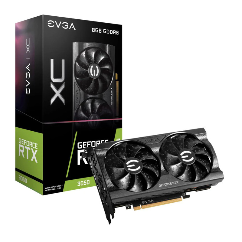 EVGA GeForce RTX 3050 XC 8GB GDDR6 Dual-Fan - Graphics Card - كرت الشاشة